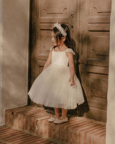 NoraLee Girls Baby to Youth IVORY Camilla Dress | HONEYPIEKIDS | Kids Boutique Clothing