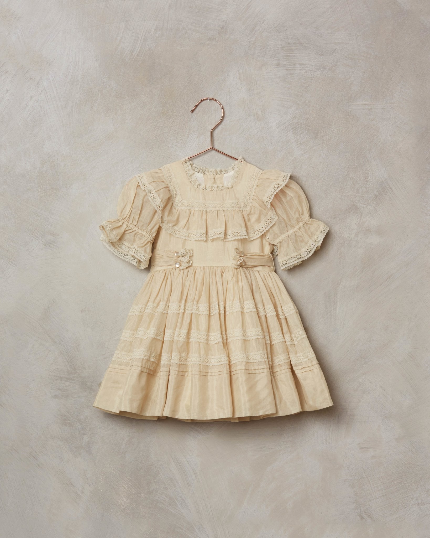 NoraLee Girls Champagne Clementine Dress | HONEYPIEKIDS
