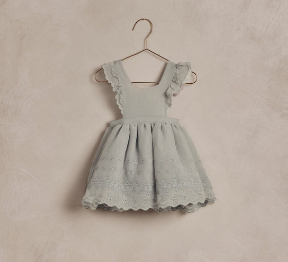 Noralee Girls Dusty Blue Provence Dress | HONEYPIEKIDS | Kids Boutique Clothing