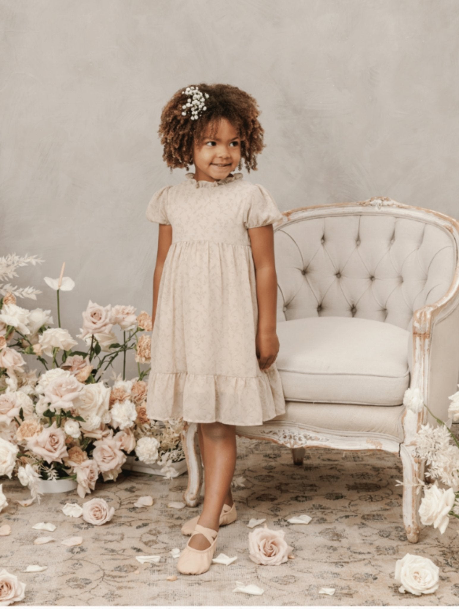 NoraLee Girls Wendy Dress In Jasmine Floral | HONEYPIEKIDS