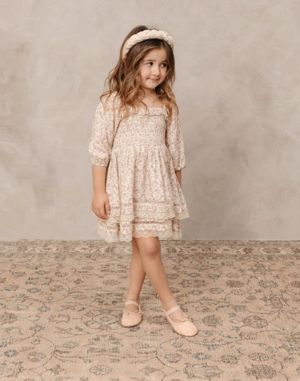 NoraLee Infant To Youth Girls Elodie Dress In DRIED FLORAL COLOR | HONEYPIEKIDS | Kids Boutique Clothing