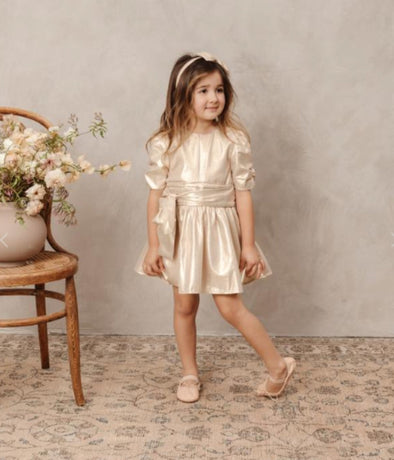 NoraLee Infant To Youth Girls Josephine Dress In Rose Gold | HONEYPIEKIDS | Kids Boutique Clothing