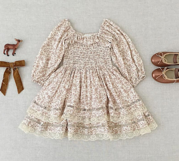NoraLee Infant To Youth Girls Maribelle Dress in Fleur | HONEYPIEKIDS | Kids Boutique Clothing