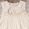 Ooh La La Couture Baby Girls Cream Grace Onesie Dress | HONEYPIEKIDS | Kids Boutique Clothing