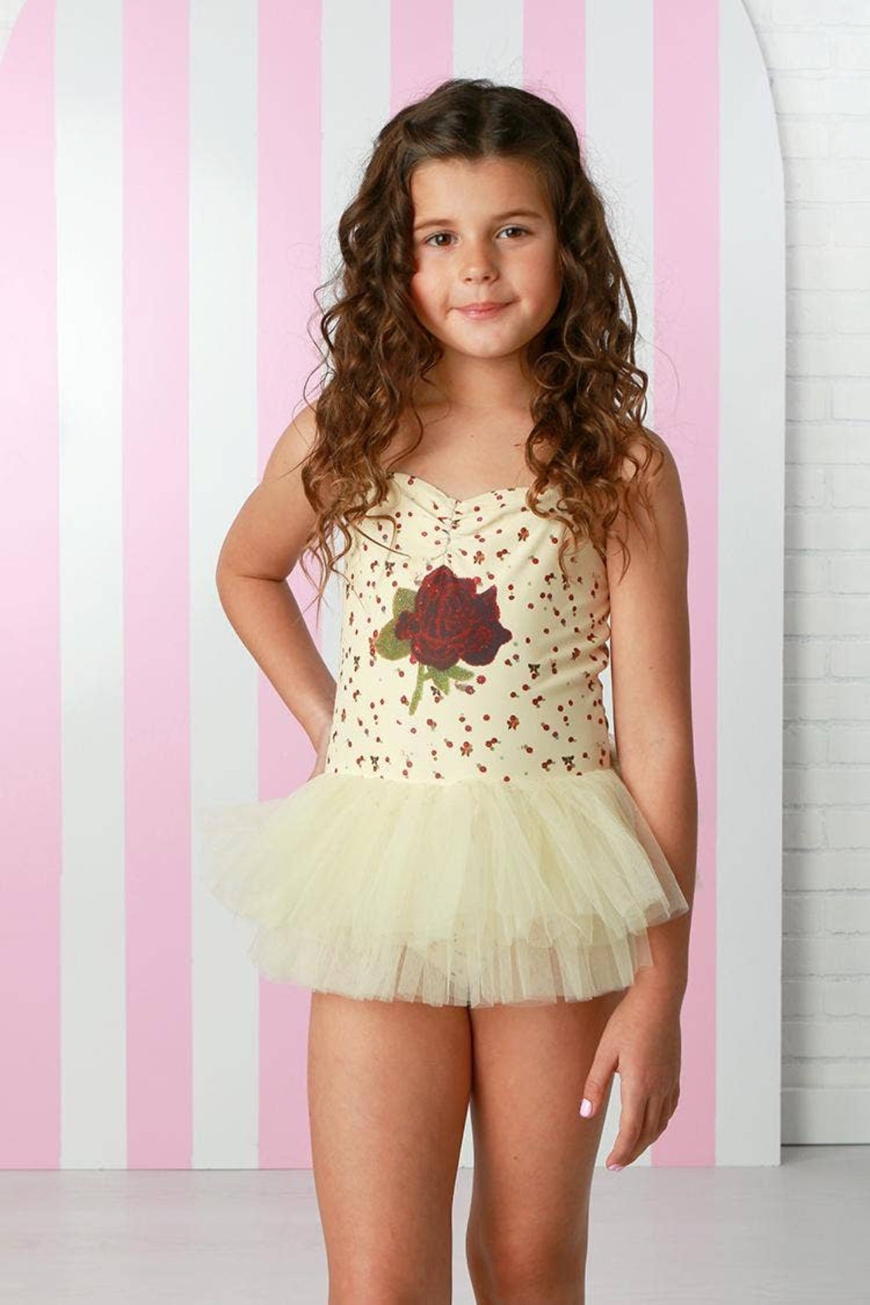 Ooh! La La! Couture Swim Belle One Piece Swimsuit in Lemonade | HONEYPIEKIDS 