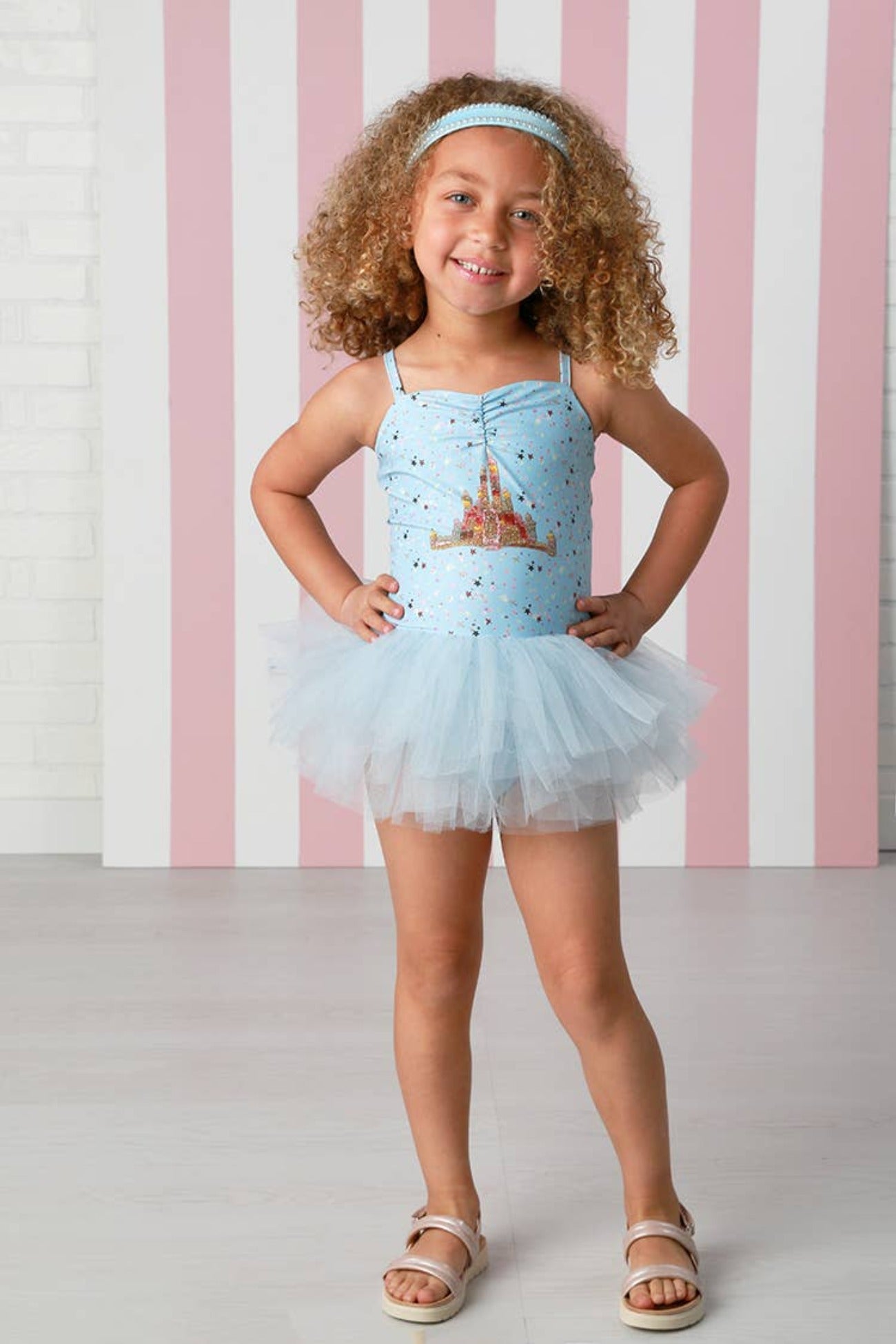 Ooh La La Couture Girls Castle Tutu One Piece Swimsuit