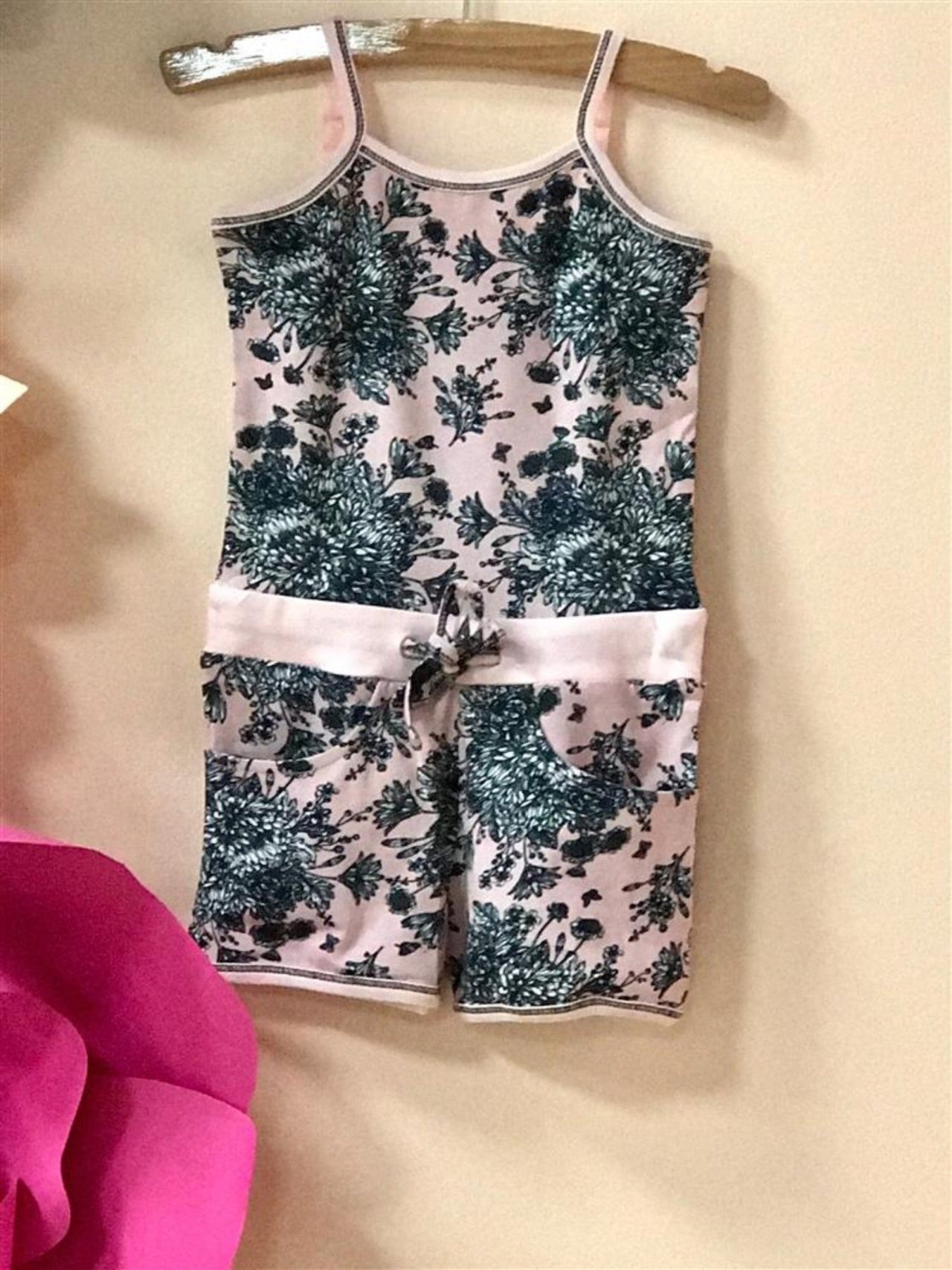 Ooh La La Couture Girls Toile Shorts Romper | HONEYPIEKIDS 