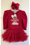 Ooh La La Couture Baby & Youth Girls Red Gingerbread Tutu Dress | HONEYPIEKIDS | Kids Boutique 