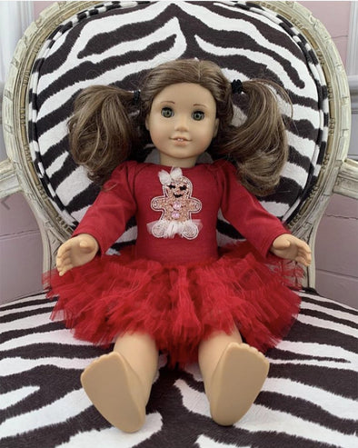 Ooh La La Couture Red Gingerbread Tutu DOLL Dress | HONEYPIEKIDS | Kids Boutique Clothing