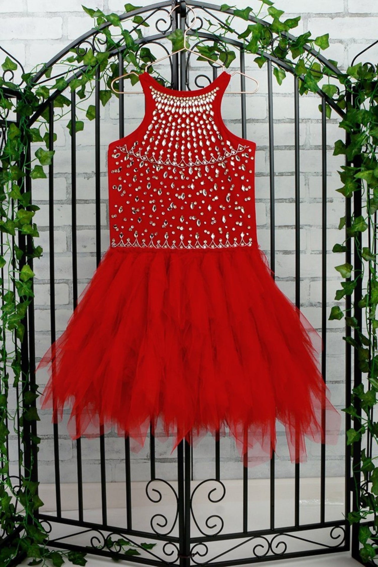 Ooh La La Couture Red Ruby Dress | HONEYPIEKIDS 