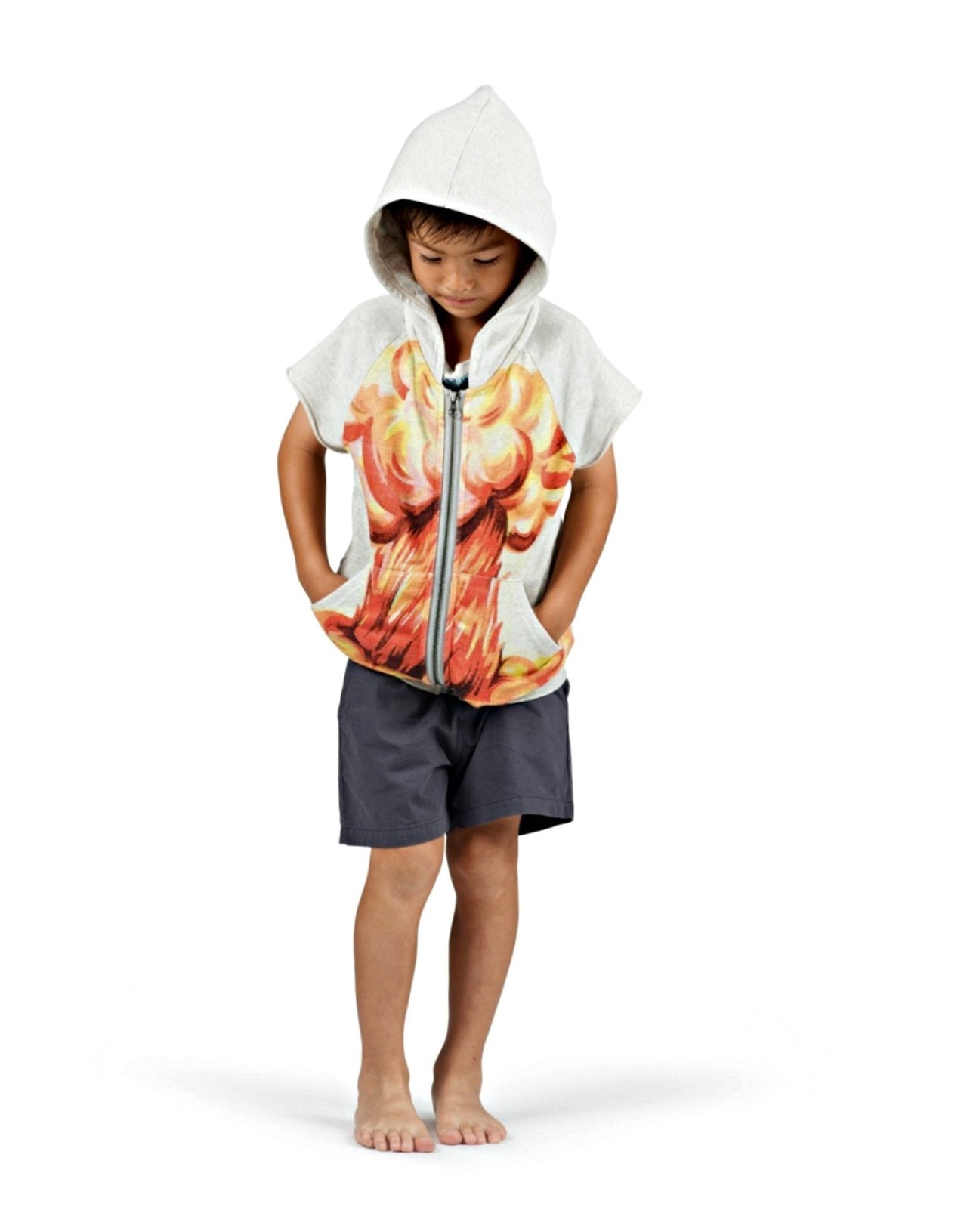 Paper Wings Boys Bang Bang Robots Tank Hoodie | HONEYPIEKIDS 