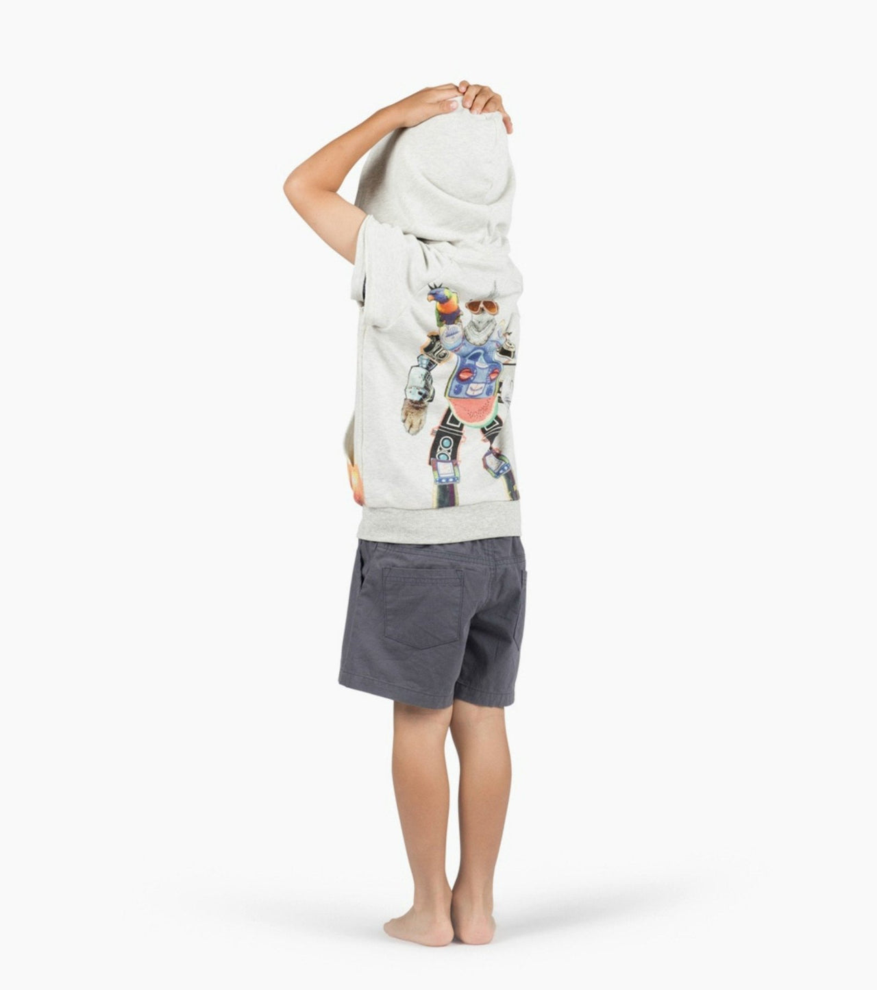 Paper Wings Boys Bang Bang Robots Tank Hoodie | HONEYPIEKIDS 