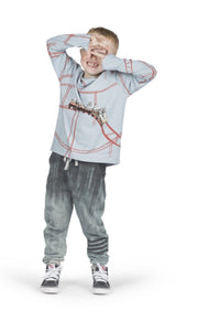 Paper Wings Boys Texta Ombre Charcoal Trackies | HONEYPIEKIDS 