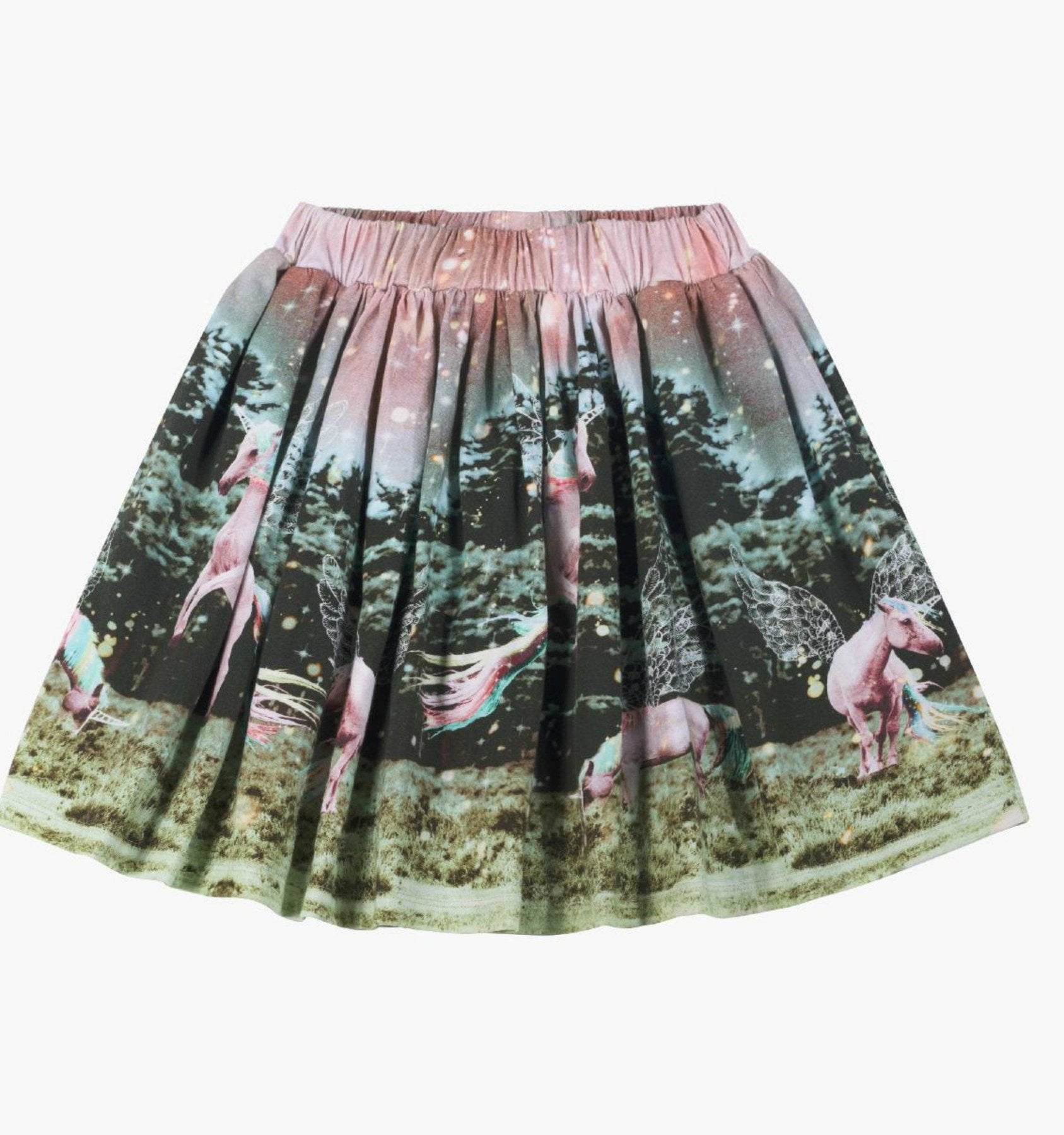 Paper Wings Dusk Border Skirt | HONEYPIEKIDS 