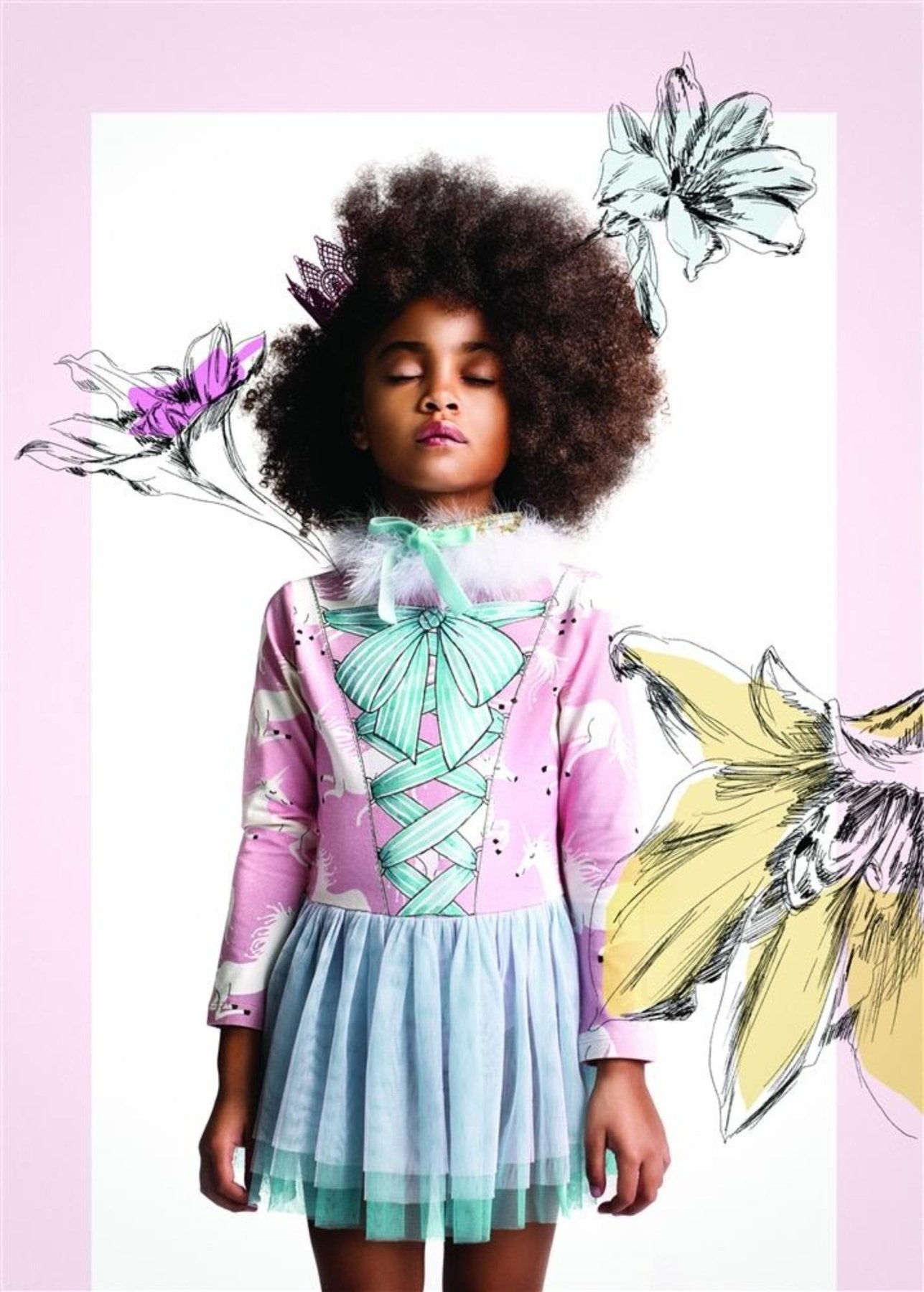 Paper Wings Girls Almost Real Tutu Dress | HONEYPIEKIDS 