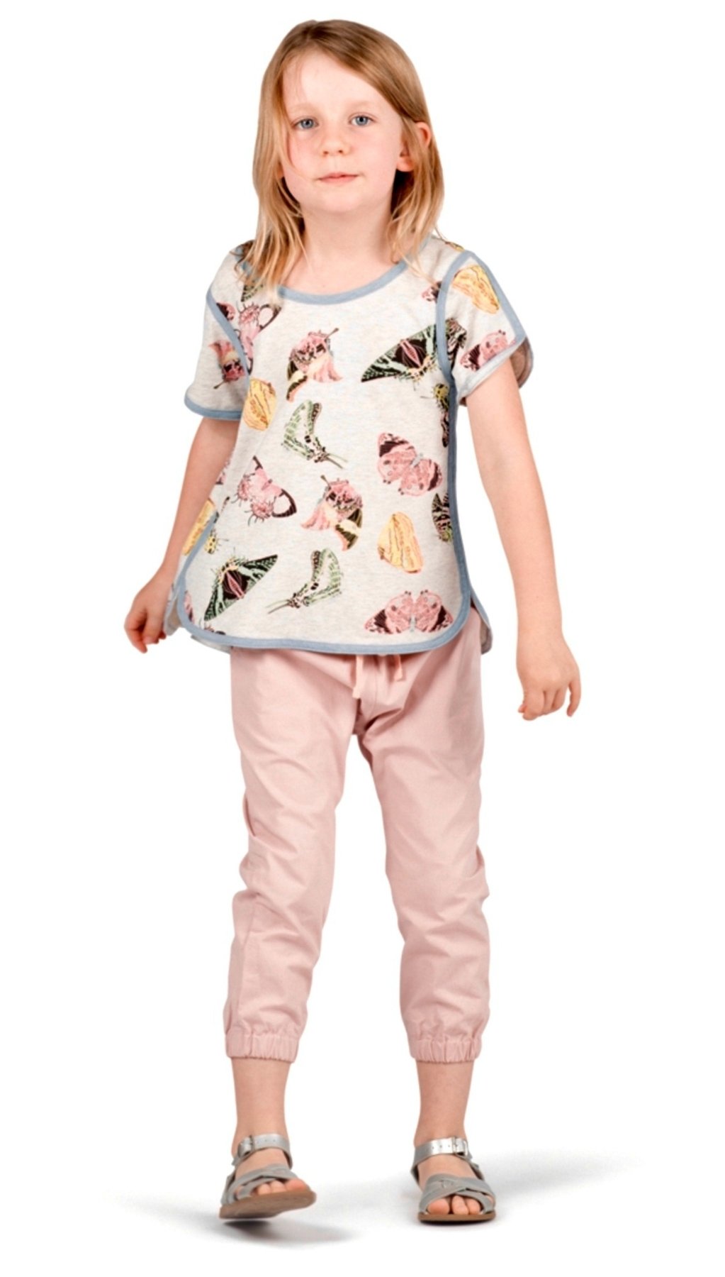 Paper Wings Girls Vintage Butterfly Shirt | HONEYPIEKIDS 