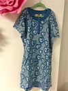 Paper Wings Blue Heart Smocked SS Dress | HONEYPIEKIDS | Kids Boutique Clothing