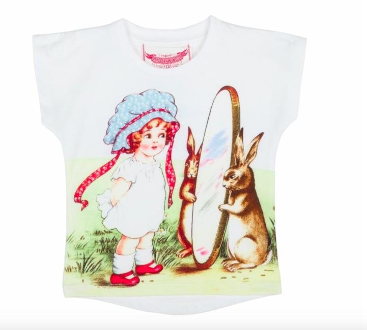 Paper Wings Infant Girls In The Mirror Shirt | HONEYPIEKIDS 