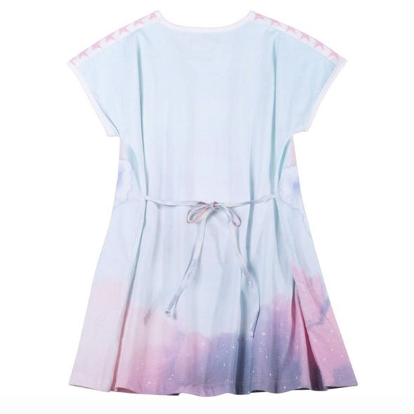 Paper Wings Organic Unicorn Cloud Girls Tee Shirt Dress | HONEYPIEKIDS | Kids Boutique Clothing