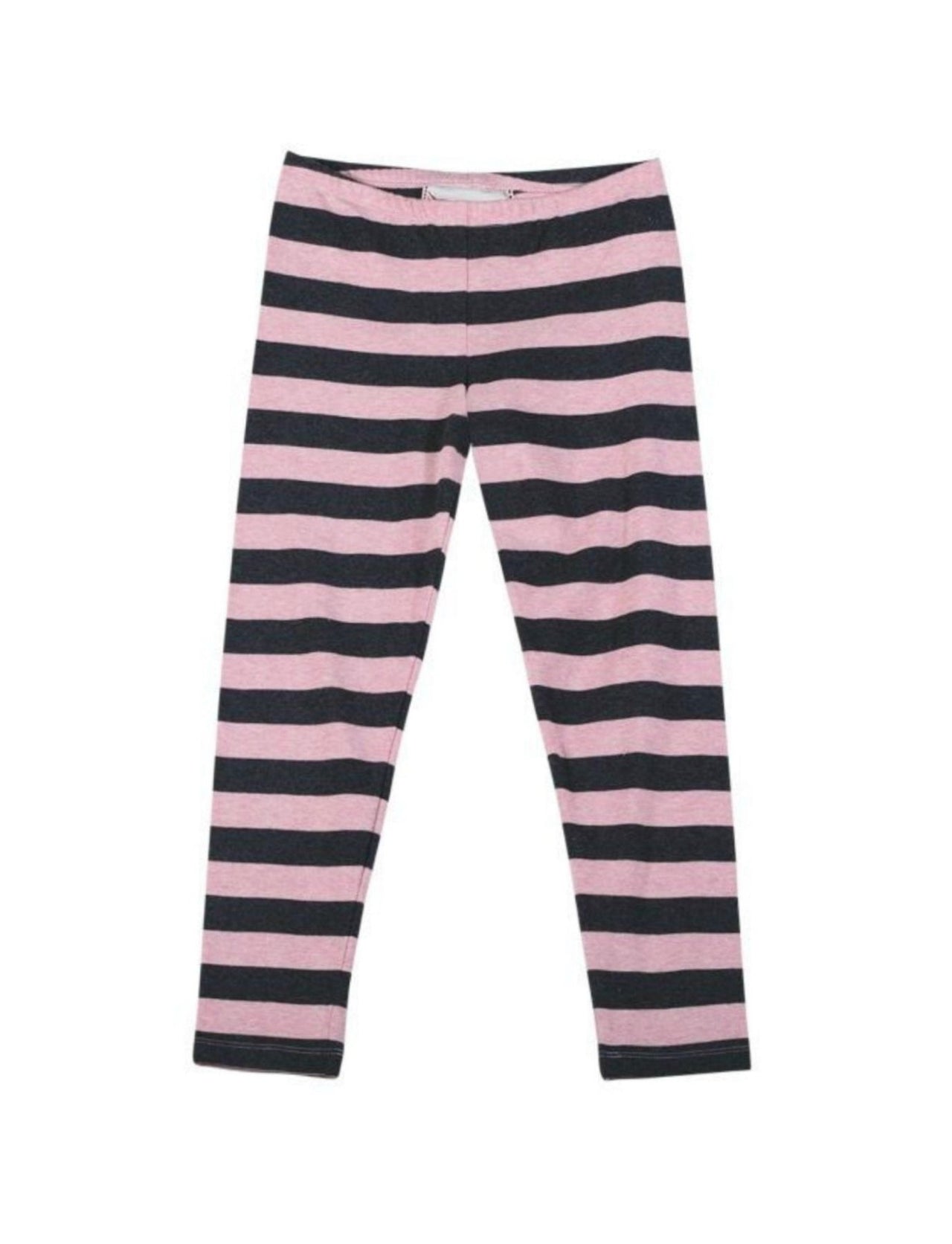 Paper Wings Pink Stripe Leggings | HONEYPIEKIDS 