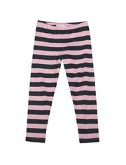 Paper Wings Pink Stripe Leggings | HONEYPIEKIDS 