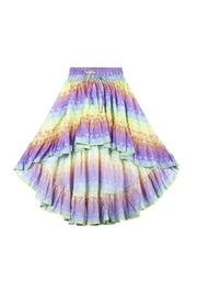 Paper Wings Rainbow High Low Maxi Skirt | HONEYPIEKIDS 