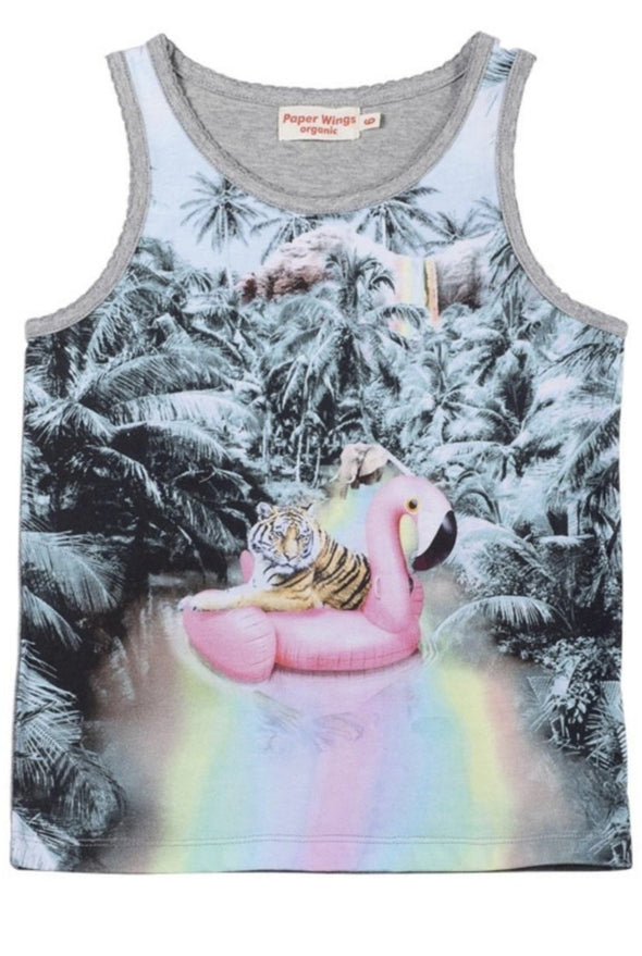 Paper Wings Rainbow River Tank Shirt | HONEYPIEKIDS | Kids Boutique Clothing