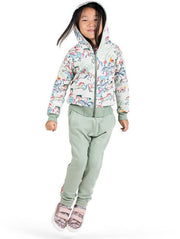 Paper Wings Reversible Raglan Horses Hoodie | HONEYPIEKIDS 