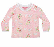 Paper Wings Spring Lambs Baby L/S Envelope Neck T-shirt | HONEYPIEKIDS 