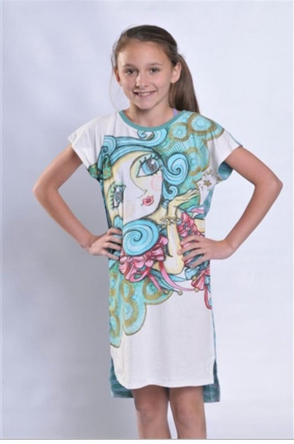 Paper Wings Star Fairy Square Cut Dress | HONEYPIEKIDS | Kids Boutique Clothing