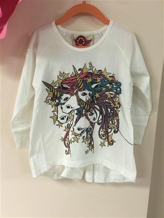 Paper Wings Unicorn Stars Raglan Tee | HONEYPIEKIDS | Kids Boutique Clothing