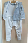 Patachou Baby Boys Bowtie Playsuit with Jacket Set | HONEYPIEKIDS | Kids Boutique Clothing