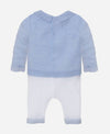 Patachou Baby Boys Special Occasion Blue & White Playsuit Set | HONEYPIEKIDS | Kids Boutique Clothing
