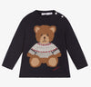 Patachou Baby & Toddler Boys Navy Teddy Bear Knit Sweater | HONEYPIEKIDS | Kids Boutique Clothing