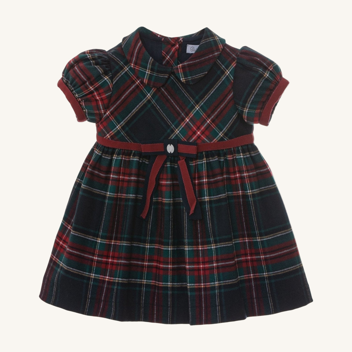 Patachou Infant and Toddler Tartan Flannel Dress