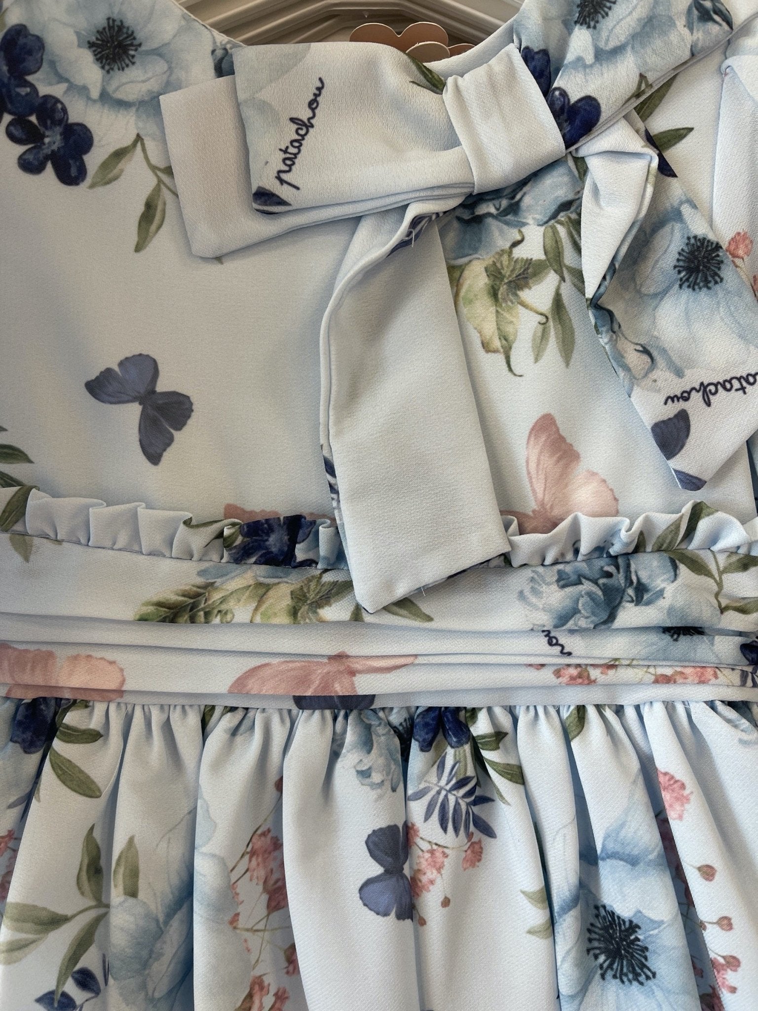 Patachou Girls Chiffon Flowers & Butterflies Dress | HONEYPIEKIDS Patachou Girls Chiffon Flowers & Butterflies Dress | HONEYPIEKIDS