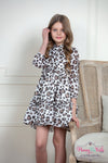 Patachou Girls Leopard Woven Dress | HONEYPIEKIDS | Kids Boutique Clothing