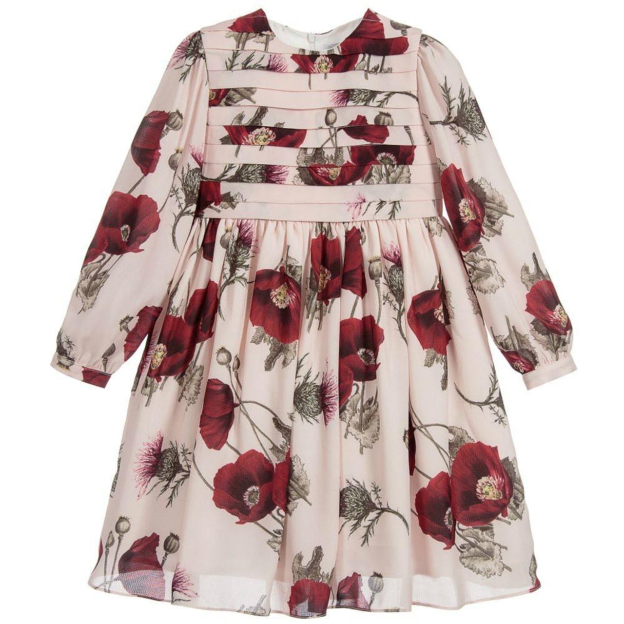 Patachou Girls Pink Poppy Floral Dress | HONEYPIEKIDS 