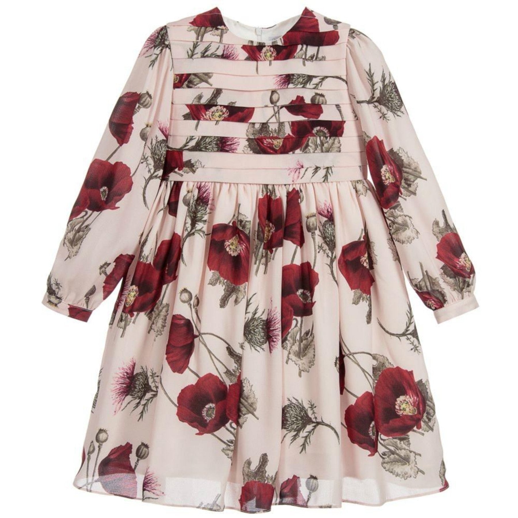 Patachou Girls Pink Poppy Floral Dress | HONEYPIEKIDS 
