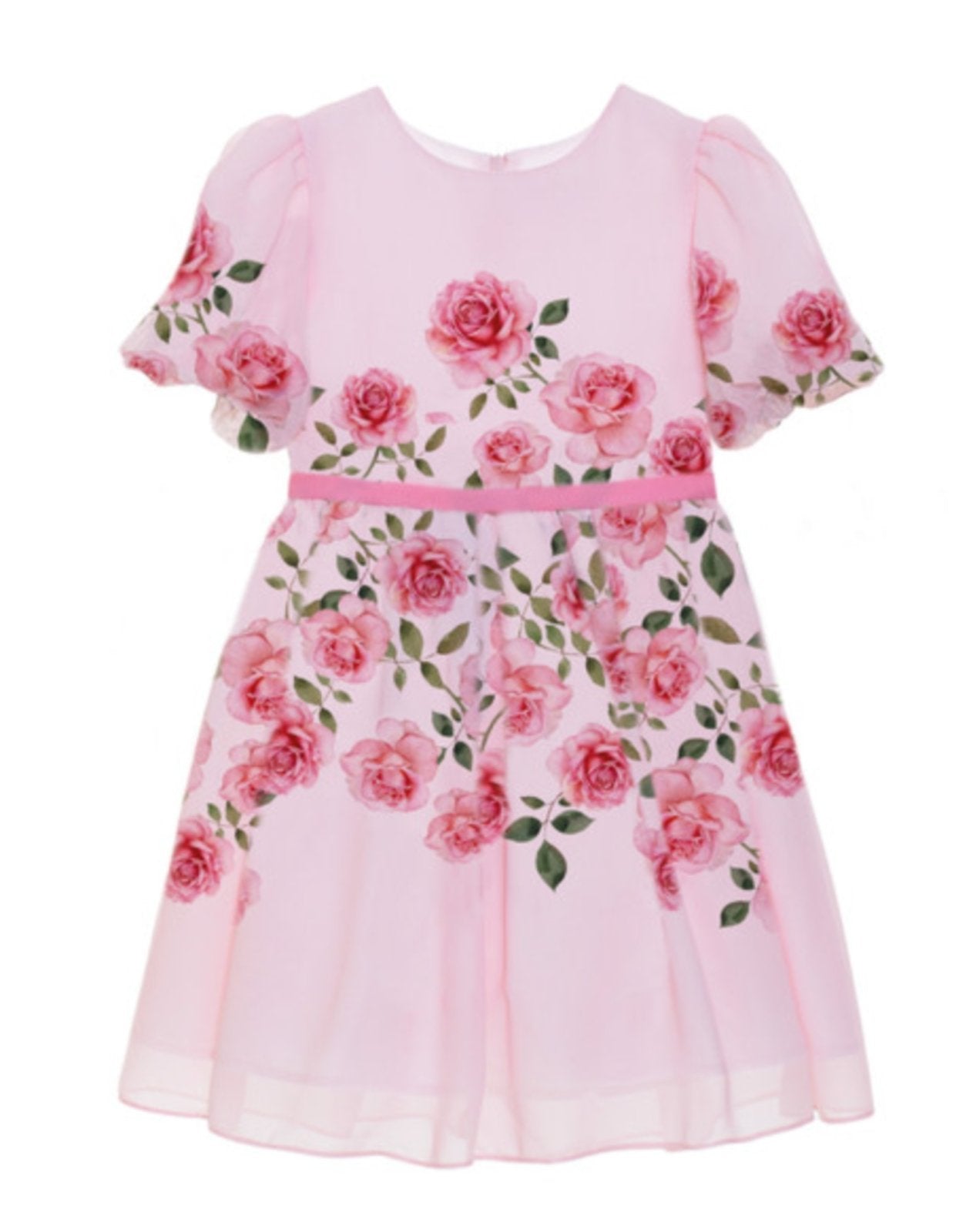Patachou Girls Woven Pink Rosebud Dress | HONEYPIEKIDS 