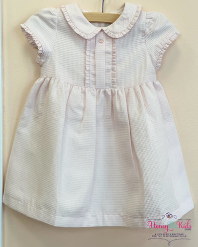 Patachou Infant & Toddler Girls Pink Woven Collared Dress | HONEYPIEKIDS | Kids Boutique Clothing