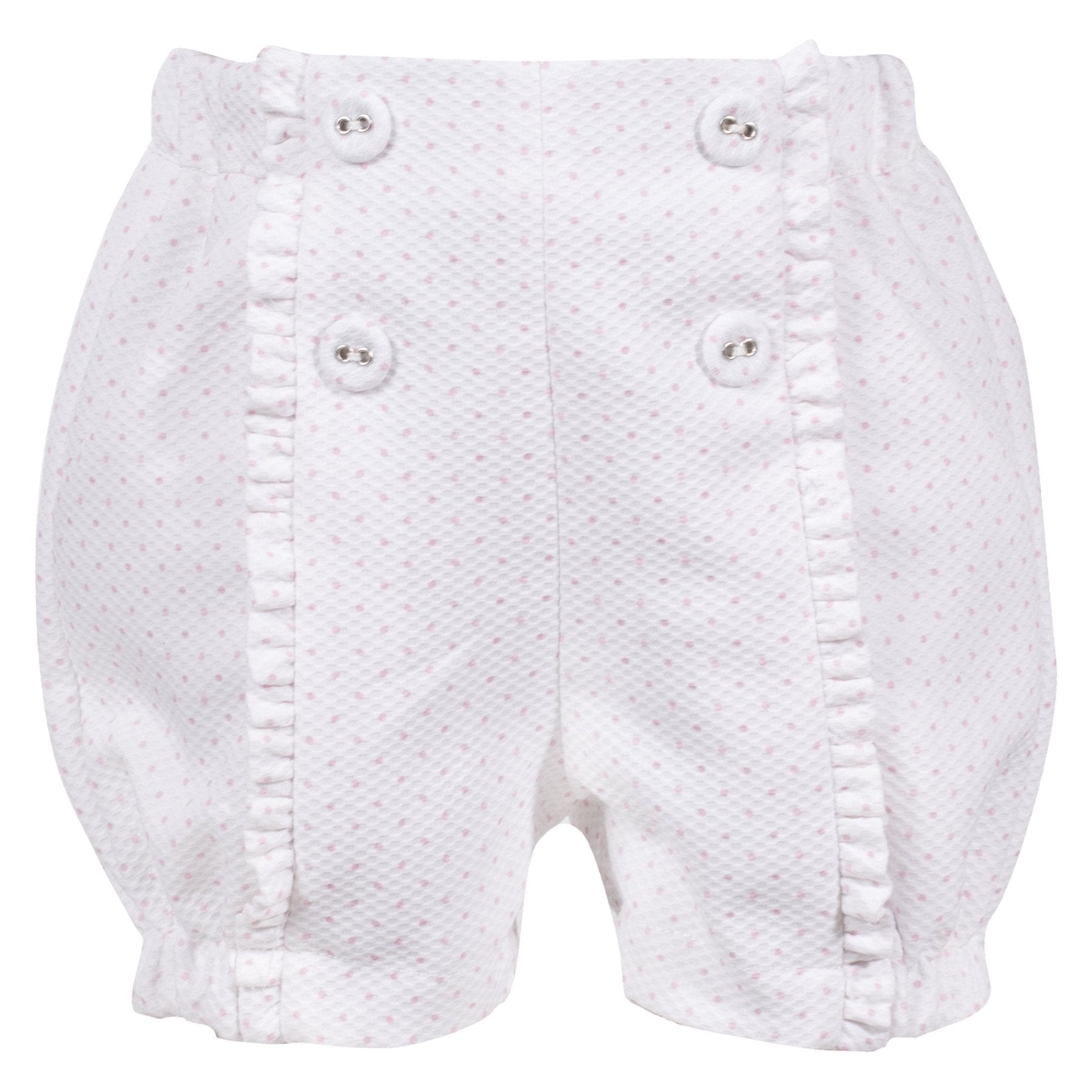 Patachou Infant to Toddler Girls Pink Dot Shorts | HONEYPIEKIDS 