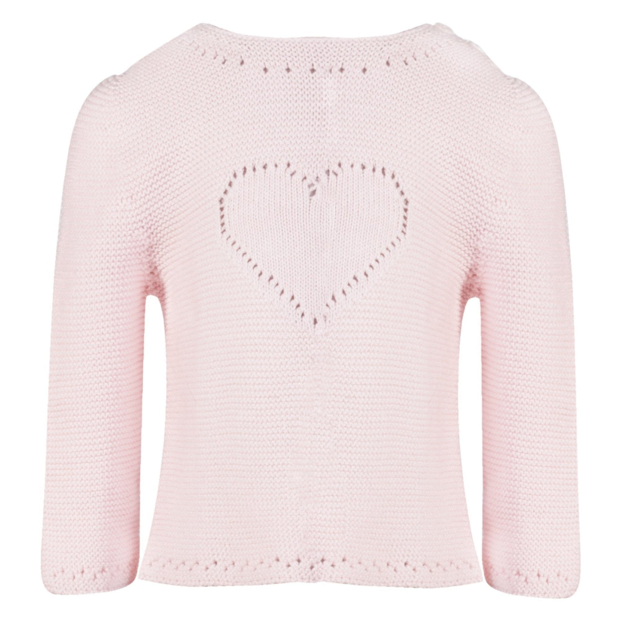 Patachou Infant & Toddler Girls Pink Heart Knit Sweater | HONEYPIEKIDS 