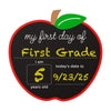 HONEYPIEKIDS | First and Last Day of School Reversible Apple Shaped Chalkboard Sign