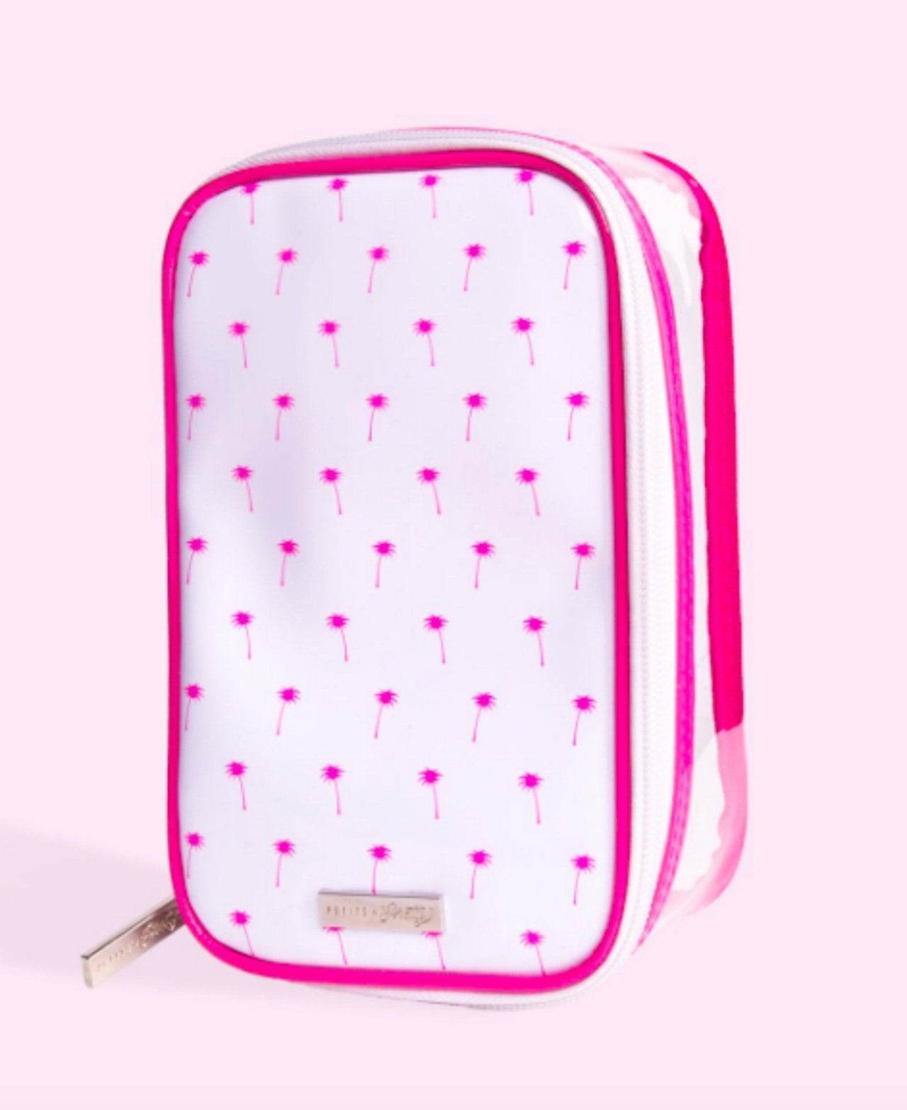 Petite'n Pretty Cosmetic Bag - Pink Palms | HONEYPIEKIDS 