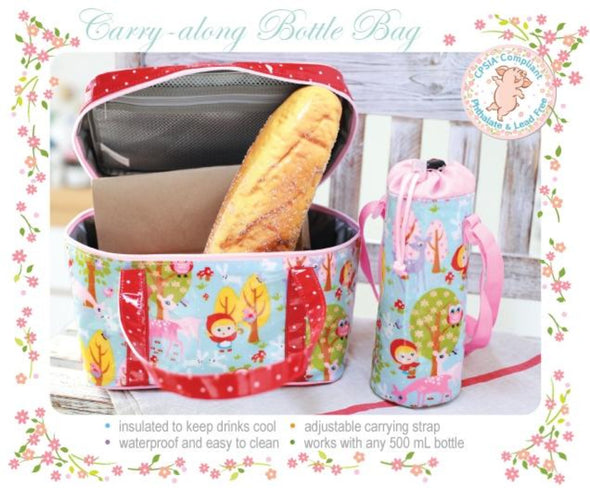 The Piggy Story Carry Along Insulated Water Bottle Bag | HONEYPIEKIDS | Kids Boutique Clothing