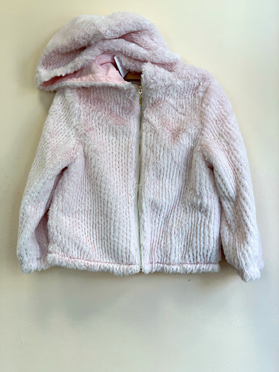 Lili Gaufrette Loulou zip up faux fur hooded jacket | HONEYPIEKIDS | Kids Boutique Clothing