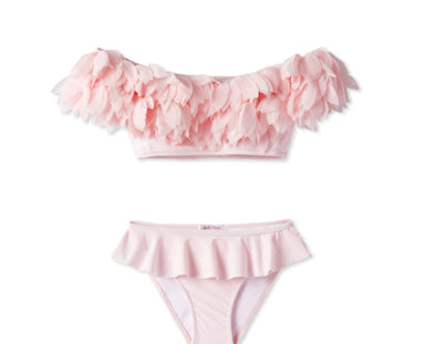 Stella Cove Girls Pink Petals Two Piece Swimsuit | HONEYPIEKIDS | Kids swimwear