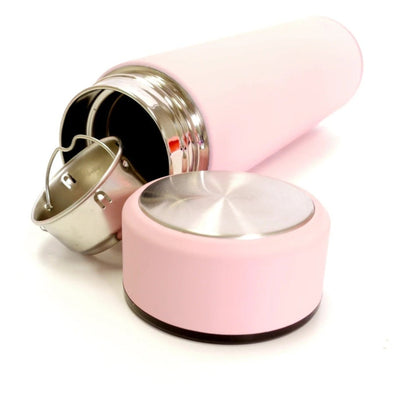 HONEYPIEKIDS | Pink Stainless Steel Tumbler With Tea Infuser