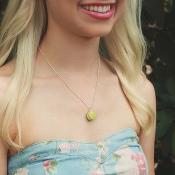 TINY HANDS SCENTED PISTACHIO FRENCH MACARON NECKLACE | HONEYPIEKIDS | Kids Boutique Clothing